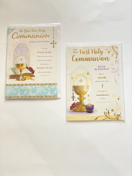 Picture of 6518-HOLY COMMUNION WISHES CARD